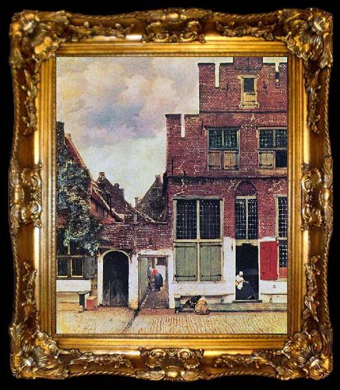 framed  Johannes Vermeer The Little Street,, ta009-2